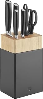 ZWILLING All Star 7-Piece Knife Block Set, Silver, Black