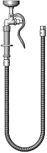 T&S Brass B-0044-H3 Hose, 44" Flexible Stainless Steel with 172A Adapter and 053A Adapter and Spray Valve