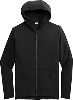 SPORT-TEK Unisex Circuit Hooded Full Zip Deep Black