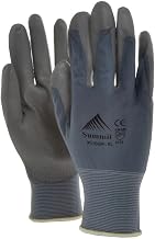 GripTech Grey Knit Work Gloves with Polyurethane Coating - Extra Large, 12 Pair