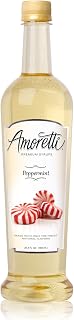 Amoretti Premium Syrup, Peppermint, 25.4 Ounce (Pack of 12)