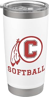 Carlisle High School Blue Aces Softball Stainless Steel Insulated Tumbler