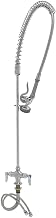 TS Brass B-0113 Pre-Rinse Assembly with Spring Action Gooseneck, Chrome