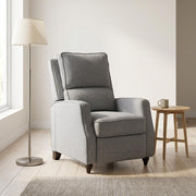 Textured-Upholstered Recliner with Pushback Design by Starlight Canyon Home – Textured, Grey