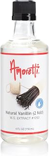 Amoretti Natural Vanillin Extract, 2 Fold, 2 Ounce