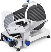 Vollrath 40950 Medium Duty Meat Slicer, 10" Blade, 1/3 HP Electric Deli Slicer Machine, Adjustable Thickness, Gravity Feed Countertop Food Prep Slicer, Silver, 120V