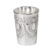 Ner Mitzvah Kiddush Cup, Nickel Plated Metal, 5.7 Ounces