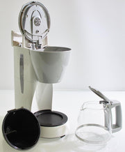 Single 5 M 720-1 Coffee Filter Machine by Melitta – 5 Tassen, 1.2 liters, Glass, White/Grey, Model M720-1/1