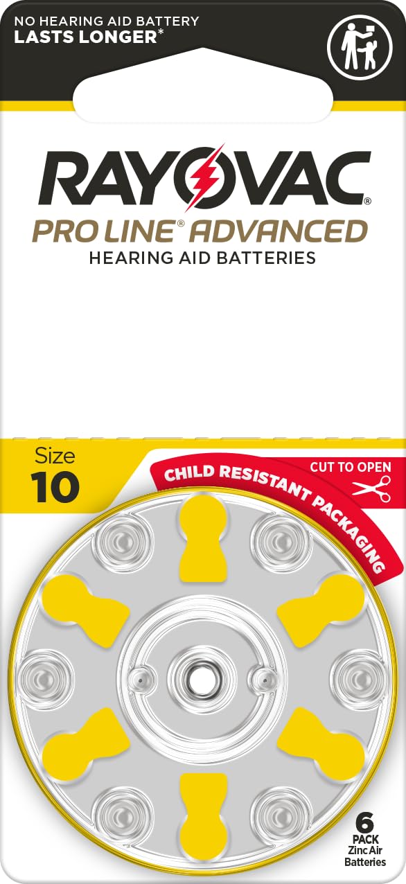 Proline Advanced Mercury-Free Hearing Aid Batteries 48/Box Size by Rayovac – 48 Count (Pack of 1), Model 7W-P6WJ-331E