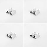 American Metalcraft TSH1 Taco Holders, Silver, 4-Inches Wide (Pack of 4)