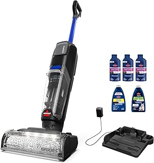 Bissell CrossWave Cordless Plus Wet Dry Vacuum, FurFinder Headlights, 4356 | Super Concentrate Multi-Surface Formula included; sealed hard surfaces & area rugs; cordless design