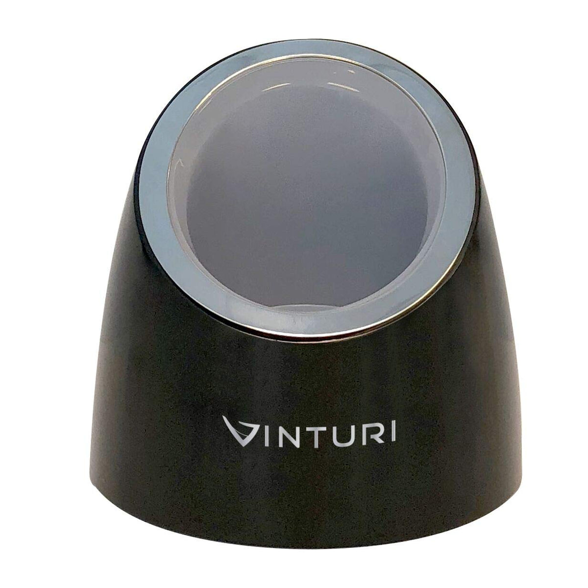 Electric Rechargeable Wine Opener with Base and Foil Cutter by Vinturi – Rechargeable, Plastic, Silver, Model V9046