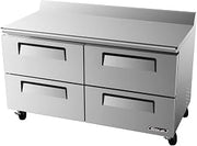 Turbo Air (TWR-60SD-D4) - 61" Worktop Refrigerator - Super Deluxe Series