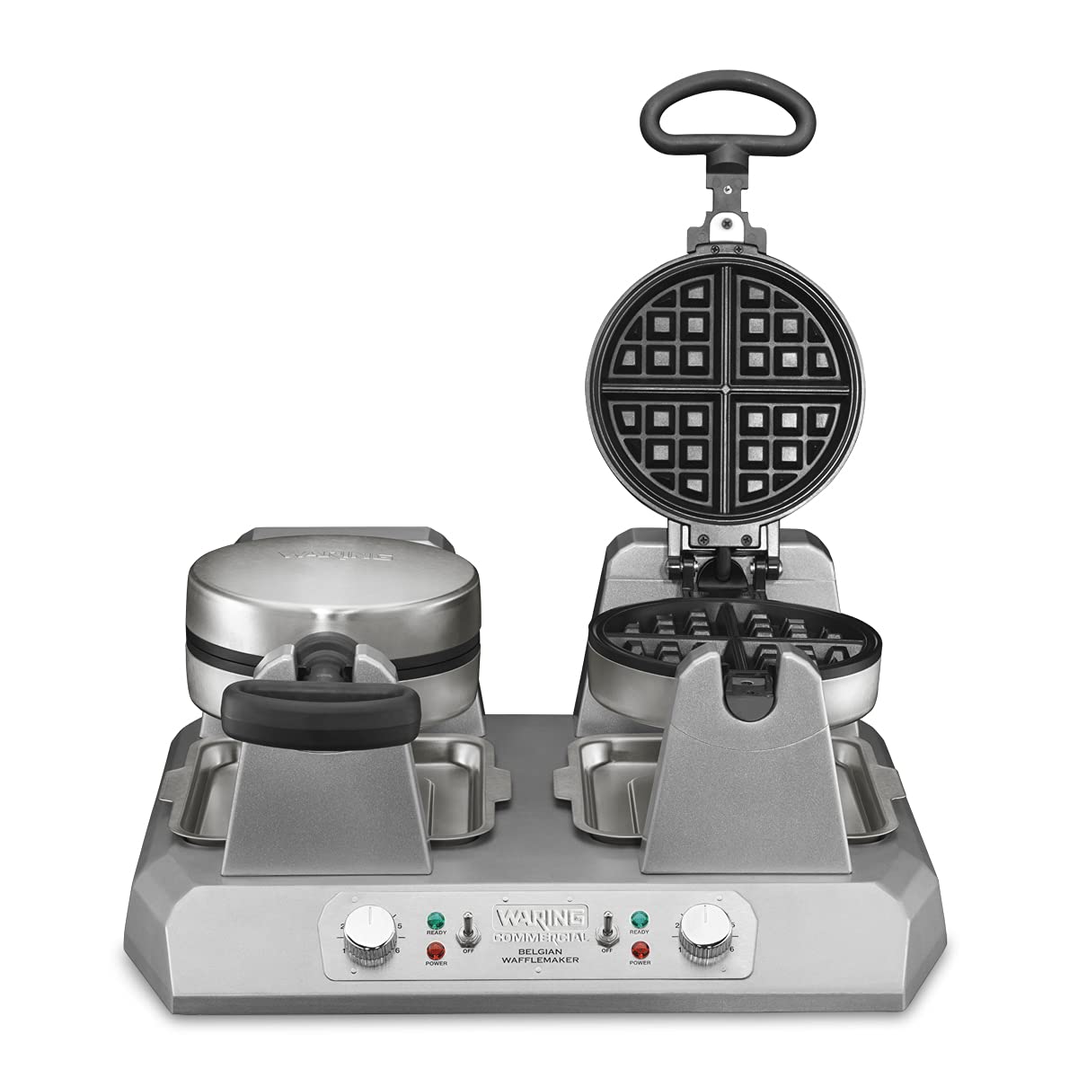 Waring Belgian Double Waffle Maker | 120V, 2400W / gray / 1 Waffle Irons