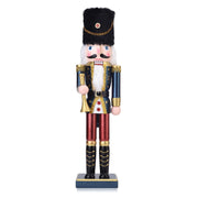 ArlinaL Wooden Nutcracker Soldier Holding Bugle, 15 Inch, Red Gold