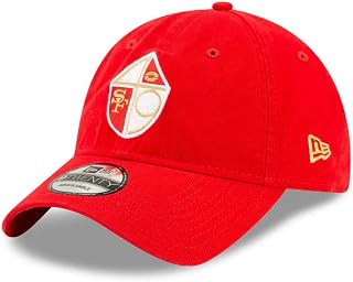 New Era NFL Core Classic 9TWENTY Historic Throwback Adjustable Hat Cap One Size Fits All (San Francisco 49ers Red)
