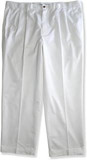 Brooks Brothers Men's Thompson Fit Pleated Advantage Chino Pants, (42W 30L, 52543026 White)