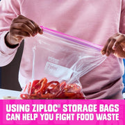 Marinade Bags by Ziploc – 24 Count (Pack of 3), 0.5 gallons, Plastic, Clear/Transparent, Pack of 3