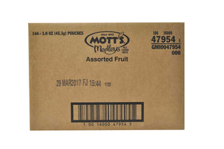 Motts Assorted Fruit Snacks by Mott's – 1.6 Ounce, Pack of 144