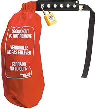Master Lock 453L Lockout Tagout Oversized Plug & Hoist Control Cover, deadbolt, red
