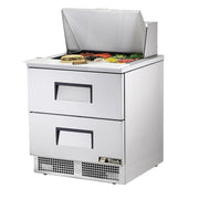 Food Prep Tables by TRUE – Stainless Steel,Polyethylene, Model TFP-32-12M-D2