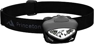 Princeton Tec Vizz II LED Headlamp – 200 Lumen Maxbright Spot + Flood Mode, IPX7 Waterproof, Regulated Output, intrinsically Safe, Runs on 3 AAA, Lightweight 92 g, Ideal for Professional use