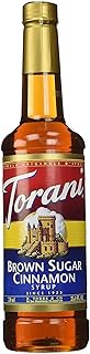 Torani Coffee Syrup, Brown Sugar Cinnamon Flavor, Pump Included, 25.4 Fl Oz