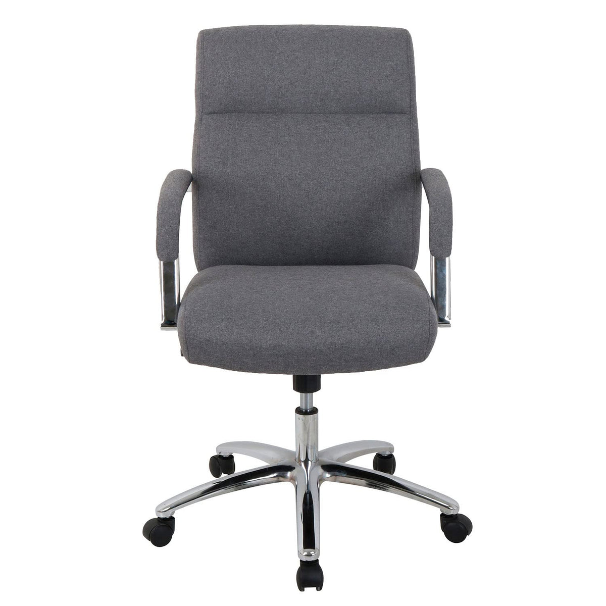 High Back Fabric Task Chair by Global Industrial – Textile, Gray, Model 81157M