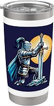 Medieval Knight Rock Sword Excalibur Stainless Steel Insulated Tumbler
