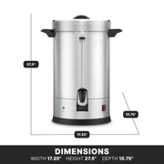 Waring 110-Cup / 110 Cup Capacity / Silver Coffee Urns
