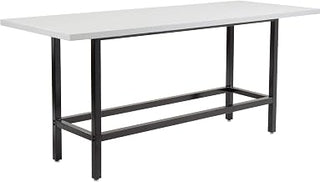 Global Industrial Standing Height Table with 12 AC Power Outlets, 96" L x
