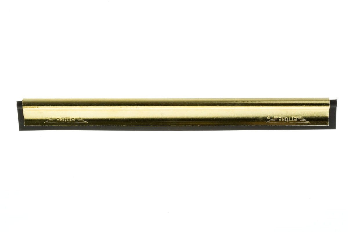 16" Brass Channel W/Rubber () by Ettore – 16in/40cm, Brass, Gold, Model 1140