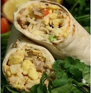Tres Picosos Potato Egg and Sausage Green Chile Burrito -- 12 per case.