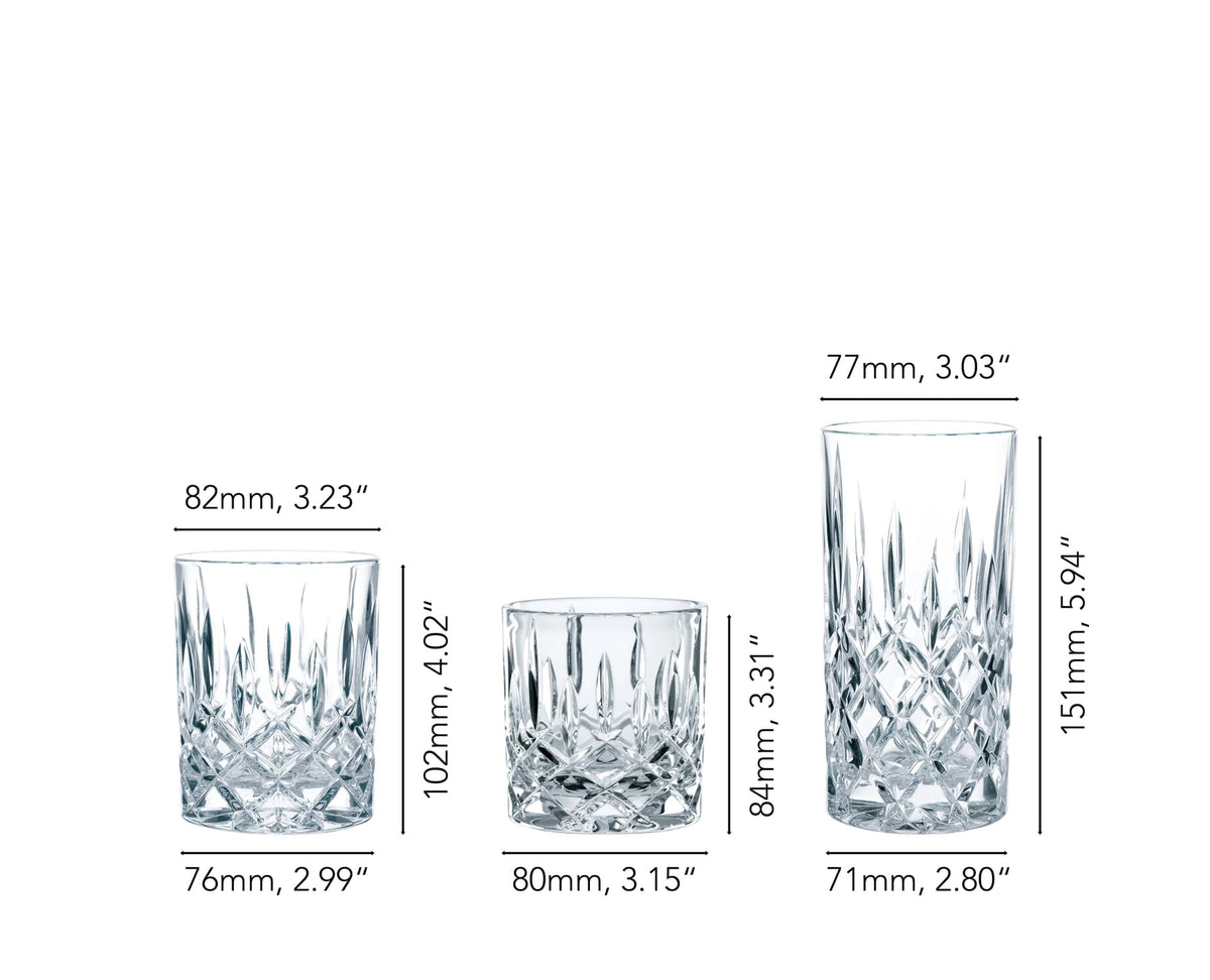 Spiegelau & Noblesse Cup Set 18 Pieces Z106785 Clear by Nachtmann – 375 milliliters, Crystal, Transparent, Pack of 18, Model 101764