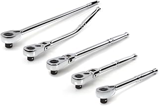 TEKTON 1/2 Inch Drive Quick-Release Ratchet Set (5-Piece) | SRH99115