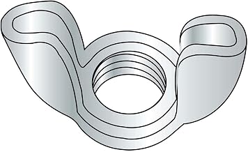 Wing Nut, Stamped, 1/4-20, Low Carbon Steel, Zinc, Coarse, 100 Pack, Lot of 5