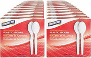 Genuine Joe Heavyweight Disposable White Spoons (Pack of 4,000)