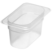 () Ninth-Size Translucent Food Pan by Cambro – 0.9-Quart, 0.9 quarts, Plastic, Translucent, Pack of 6