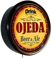 Goldenoldiesclocks OJEDA Beer and Ale Cerveza Lighted Wall Sign