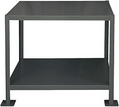 Durham Steel Heavy Duty Machine Table, MT304836-3K295, 2 Shelves, 3000 lbs Capacity, 48" Length x 30" Width x 36" Height