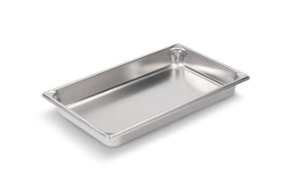 2-1/2" Deep Super Pan V™ Stainless Steel Full-Size Steam Table Pan by Vollrath – Full-Size, Stainless Steel, Silver, Model 30022