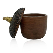 YRMLYMOP Acorn Resin Trinket Box, 4.13x3.34 Inches, Brown