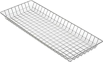 Winco 26" x 10" Clear Wire Bagel/Pastry Basket