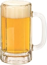 Libbey Glassware 5020 Paneled Mug, 16 oz. (Pack of 12)