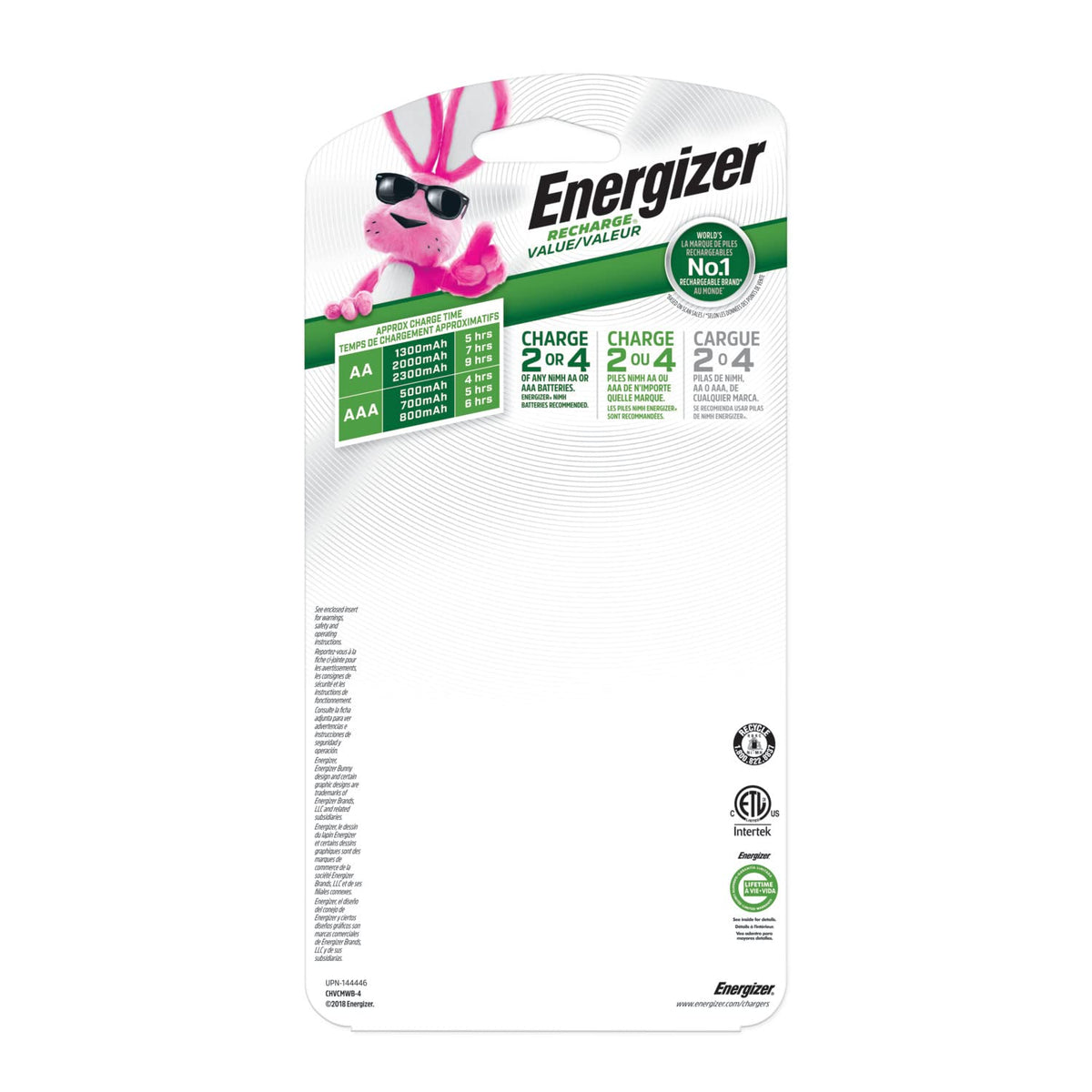 Energizer 1 COUNT (Pack of 3) / Battery Charger / AA & AAA Battery Chargers