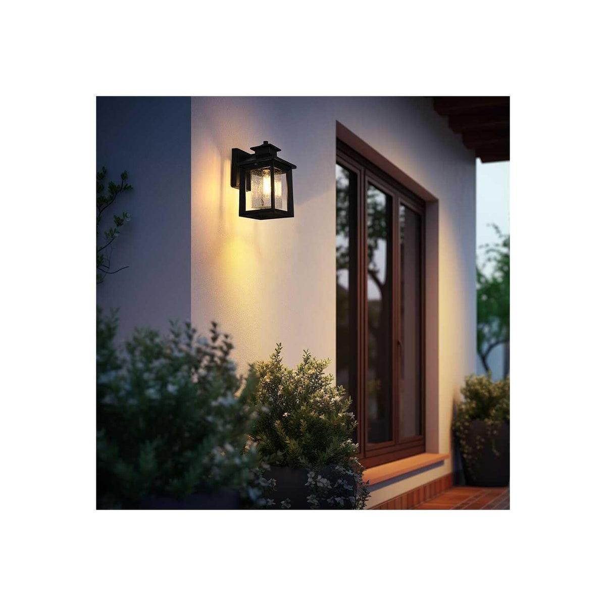 Judson One Light Outdoor Wall Sconce Black by Lighting Design – Aluminum, Black, Model OD348W12BK