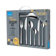 Manille - 42-piece cutlery set for 6 people - Silver coloured by Amefa – 42, Stainless Steel, siliver, Model 903500AYB6E29