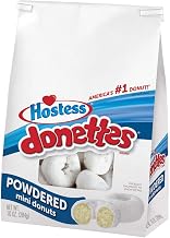 Hostess Powdered Sugar Donettes, 10.5 Ounce -- 6 per case.