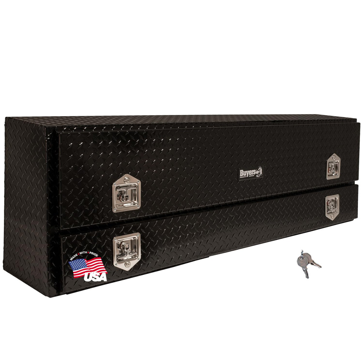 Buyers Products Company Black Diamond Tread / 96 x 21 x 13.5 / One Compartment Truck Bed Toolboxes