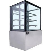 Global Industrial Refrigerated Cake Display Cabinet by Nexel – 12.7 cubic_feet, Stainless Steel, Silver, Model CD900-3-HC